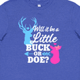 thumbnail image 4 of Inktastic Gender Reveal Will It Be a Little Buck or Doe? Youth T-Shirt, 4 of 5