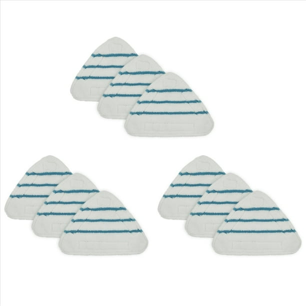 Almohadillas de Repuesto para Mopa una Vapor 9 Piezas PañO Triangular Lavable Limpieza de Suelo Mopa de Microfibra Almohadilla para la Cabeza Accesorios para Mopa una Vapor