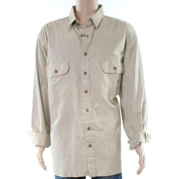 Polo Men's Big & Tall Military Inspired Button Down Shirt-T-2XB