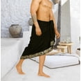 thumbnail image 3 of LA LEELA Men's Pareo Regular Swimsuits Sarong Long Swim Beach Wrap One Size Geometric, Black Summer Vacation Aloha, 3 of 5