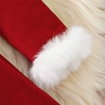 thumbnail image 6 of vdgthytj Girls Christmas Santa Claus Dress up with Belt Headband Costume Long Sleeve Hooded Dress for Holiday Xmas, 6 of 9