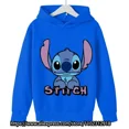 thumbnail image 2 of Sudadera con capucha Kawaii Lilo Stitch para niños y niñas, ropa de moda para bebés, sudadera de punto cálida de otoño, 2024, 2 of 5