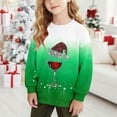 thumbnail image 2 of DxhmoneyHX Christmas Sweatshirts for Kids Cute Fashion ​Plaid Long Sleeve Graphic Tees Casual Loose Going Out Tops Festival Outfits Size 11 Years, 2 of 7