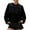 Black, variant on WCJM Sweatshirt for Women Women's Long Sleeve Velvet Trim Lace Blouse Elegant Flared Swing Tops Round Neck Blouse Casual Wear