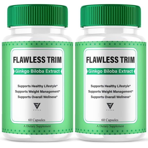 (2 Pack) Flawless Trim Metabolism Support, FlawlessTrim Weight Support Supplement (120 Capsules)