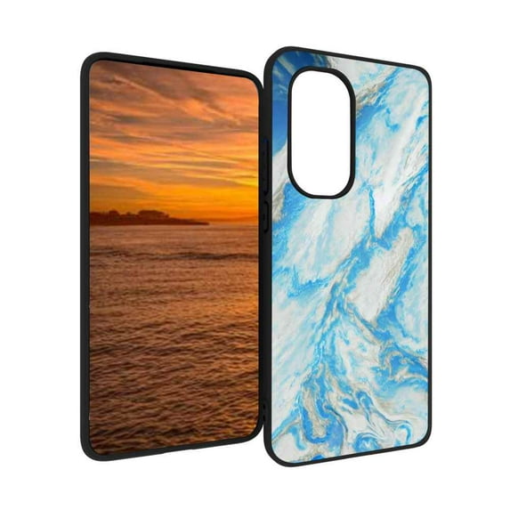 Blue-Marble-s-Men-36 Phone Case, Degined for Motorola Moto Edge 2022 Case Men Women, Flexible Silicone Shockproof Case for Motorola Moto Edge 2022