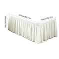 thumbnail image 3 of Lightweight Ruffled Bed Skirt,Queen Size Beds - 25 Inch Drop Dustproof Ruffle | Easy Fit Elastic Strap,Adjustable Pleated Bedskirt | Machine Washable,, 3 of 6