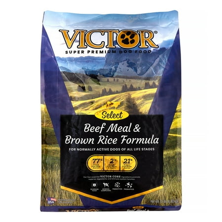 ( best by 11/23/2025 ) Victor Select Beef & Rice Dry Dog Food  15 lb