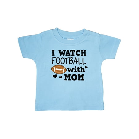 

Inktastic I Watch Football with My Mom Gift Baby Boy T-Shirt