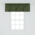 thumbnail image 2 of Ambesonne Camouflage Valance Pack of 2, Simplistic Woodland Camo, 54"X18", Evergreen Dark Sepia, 2 of 2