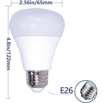 OPVM-4 Pack LED Light Bulbs 160 Watt Equivalent, 16W A19 E26 Medium Screw Light Bulb, Non-Dimmable, 1750lm (Warm White)