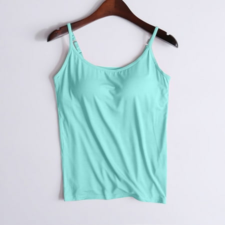 

Tfalo Sports Bras For Women Ladies Camisole With Chest Pad No Steel Rings Cup One Body Bottom Underwear Yoga Sports Vest Workout Tops For Women