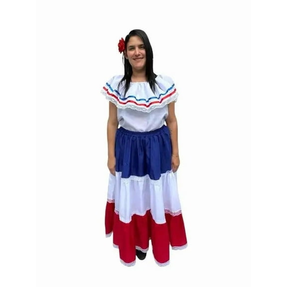 Dominican Republic Traditional Women Fiesta Dress