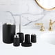 thumbnail image 3 of Juego de 6 accesorios de baño: vaso, portacepillos de dientes, dispensador de loción. Negro, 3 of 8