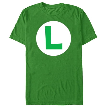 - Nintendo Men's Luigi Circle Icon T-Shirt