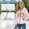 thumbnail image 6 of Uourmeti Funny Dance Capybara Fox Teen Girls Hooded Pullover Long Sleeve Soft Comfy with Pockets Casual Loose Top for Travel Size 13-14, 6 of 7