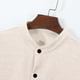 thumbnail image 4 of pstuiky camisa de manga larga para hombre, Cárdigan con capucha y botones de manga larga con cuello alto y bolsillos informales de color liso para hombre salir tops s, 4 of 7