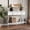 White, variant on 47" Console Table with 2 Drawers and Storage Shelf, Modern Farmhouse Entryway Table for Hallway, Teal Blue Finish