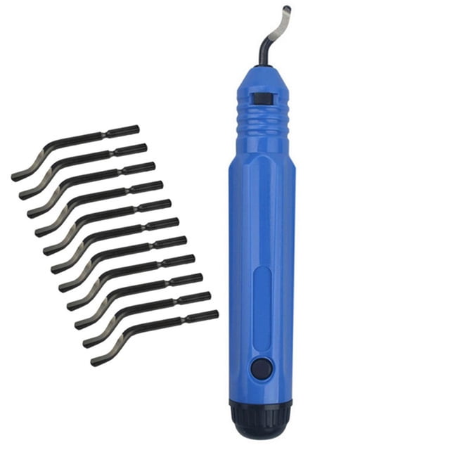 Scienceny Cortador de rebabas NB1100 Herramienta de desbarbado portátil de mano Herramientas de eliminación de bordes + 10 piezas Hoja de repuesto BS1010 Artesanía Scienceny GJ2998-00B