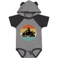 thumbnail image 3 of Inktastic Snowmobile Retro Sunset Boys or Girls Baby Bodysuit, 3 of 5