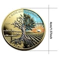 thumbnail image 5 of Rirozkan Commemorative Coin, Gold Plated Peace Memorial Challenge Coin, Collectible Medallion, Gift for History Buff, Pocket Token for War Veteran, Patriotic Souvenir Keepsake, 5 of 8