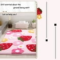 Soft Cozy Strawberry Bathroom Rugs Cute Bath Mat Doormat Non Slip