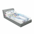 thumbnail image 3 of Ambesonne Flower Fitted Sheet & Pillow Sham Set, Summer Bouquet Vintage, Full, Multicolor, 3 of 3