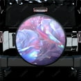 thumbnail image 1 of Beautiful Blue Rose Flowers Pattern Polyester Universal Spare Wheel Tire Cover Wheel Covers for Trailer RV SUV Truck Camper, 1 of 5
