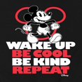 thumbnail image 3 of Disney - Mickey Mouse - Wake Up, Be Cool, Be Kind, Repeat - Men's Jersey Tank Top, 3 of 5