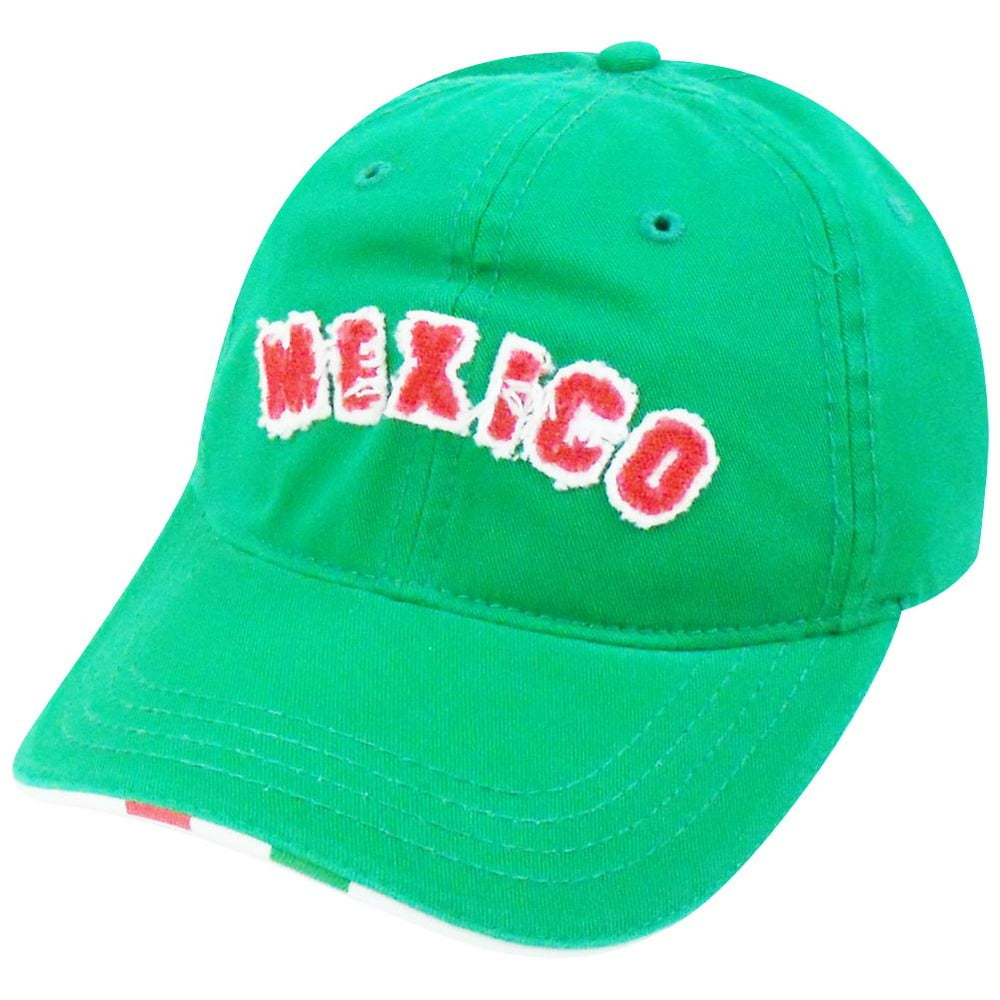 Mexico Futbol Soccer National World Cup Hat Cap Gorra Green Adjustable
