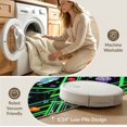 thumbnail image 5 of ODIKA 5'x7' Washable Area Rug Astronaut Cyber Arcade Galaxy Motif Fireworks Anime Flowing Dynamic for Small Living Room, Bedroom, Easy Care, Non-Shedding, Pet Friendly, 5 of 7