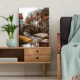 thumbnail image 5 of Village Stone Bridge Canvas Print Wall Art, Living Room Bedroom Cafe Countryside Home Decor, 5 of 8