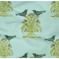 thumbnail image 4 of oneOone Organic Cotton Poplin Twill Fabric Bird & Tree Block Print Fabric BTY 42 Inch Wide, 4 of 4