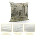 thumbnail image 4 of ONETECH Decorative Throw Pillow Cover Park Graphic White Bench Parks Scene Hand Outdoor Lumbar Pillow Cover for Sofa Couch Bed, 4 of 5