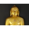 thumbnail image 2 of 5" Last Jain Tirthankara 'Mahavir' Wall Hanging Flat Statue in Brass | Handmade | Made in India, 2 of 4