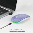 thumbnail image 4 of Bluetooth Rechargeable Wireless Mouse for I pad/ Air MacBook pro MacBook Air Mac Laptop Chromebook Windows Notebook MacBook HP PC Dell, 4 of 10