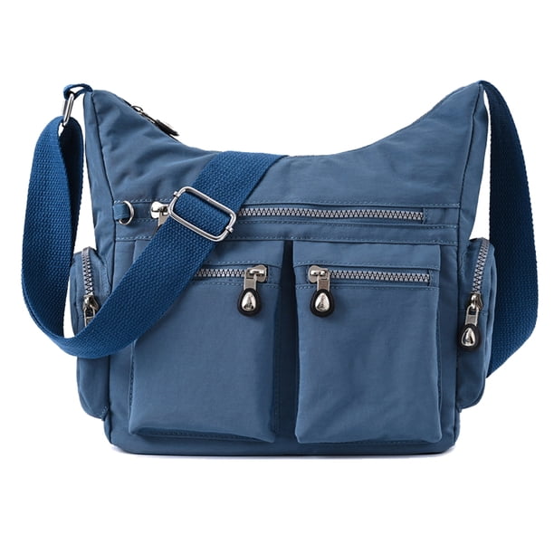 Bolso de tela de nailon, bolso de un solo hombro para mujer, bolso bandolera de tela de nailon para mujer