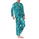 thumbnail image 2 of Fotbe Square Glass Mosaic Pijama de Hombre con Estampado de Manga Larga, Conjunto de 2 Piezas, Ropa de Dormir Suave y Cómoda con Bolsillos-Small, 2 of 7