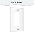 thumbnail image 4 of ZICANCN Outlet Covers Wall Plate, Colourful Modern Leaves Light Switch Cover Decorative, Duplex Toggle Combo 1-Gang, 4 of 9