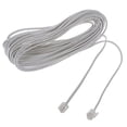 thumbnail image 3 of 9m 30ft Rj11 6p2c Modular Telephone Phone Cables Wire White, 3 of 4