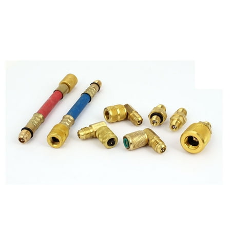 - Car A/C CH-138 R134A R12 Air Conditioner Refrigeration Adapter Hose Kits 8 Pcs