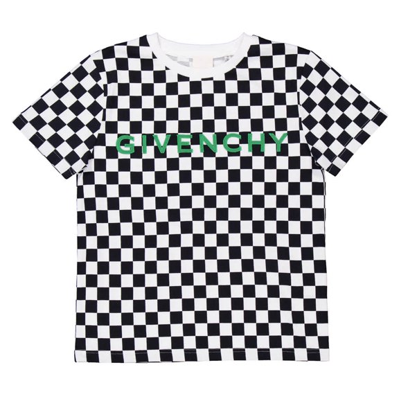 Givenchy Logo Embroidery Round Neck Cotton T-Shirt, Size 10Y