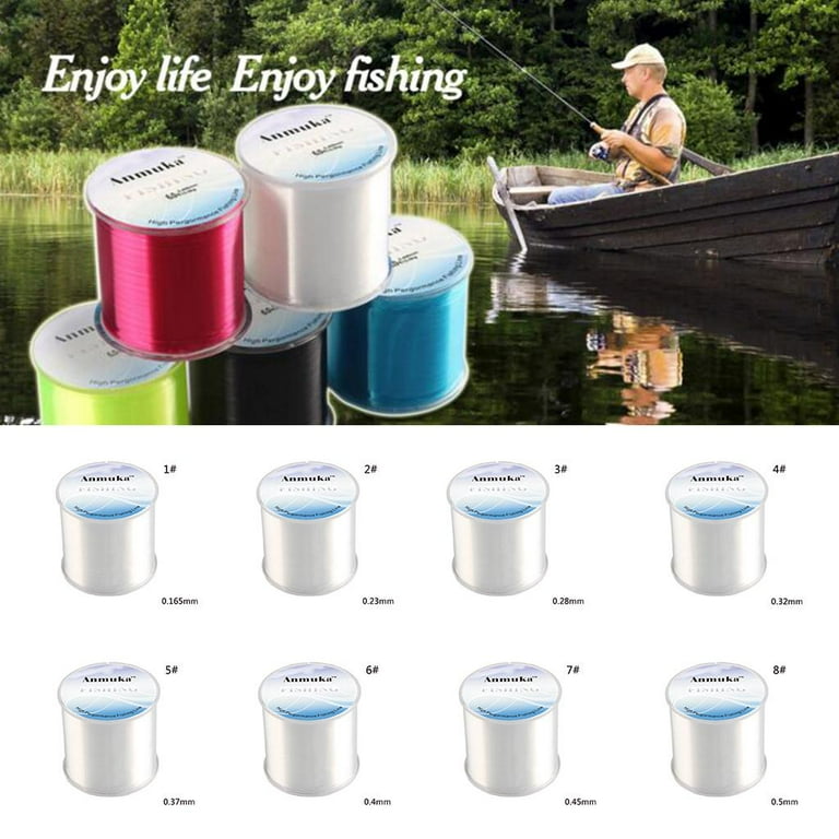 500M Clear Fishing Line Monofilament Nylon Lines For Hanging 0.165-0.5mm  0.165mm 