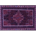 thumbnail image 1 of Ahgly Company Indoor Rectangle Persian Purple Traditional Area Rugs, 2' x 4', 1 of 4