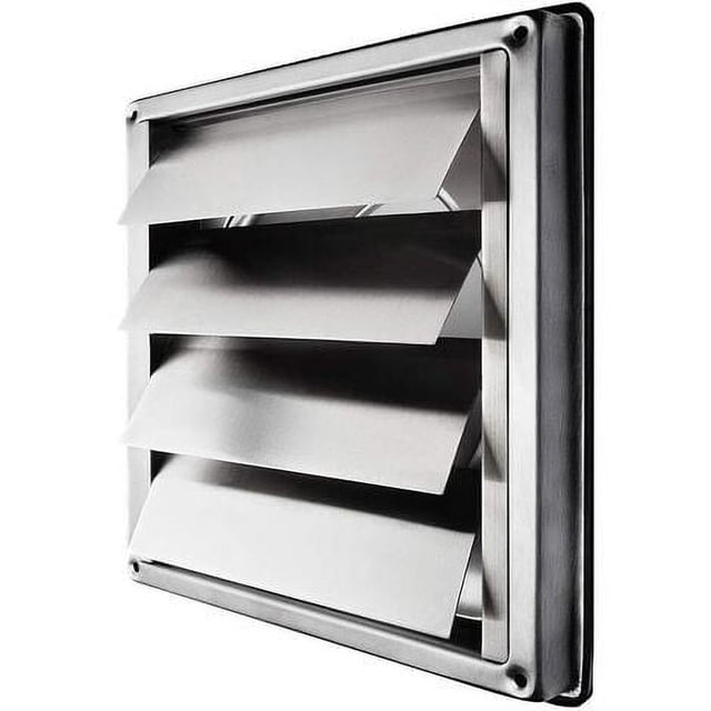 Weatherproof Exterior Wall Vent Cover With Stainless Steel Material Automatic Closing Hood For Multiple Usages Including Workshop Cellar Tumble Dryer With Efficient Airflow Design