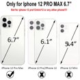 thumbnail image 2 of FYBTO Compatible avec iPhone 12 Pro Max Étui de Téléphone pour Femmes, [3 x Protecteur d'Objectif de Caméra][Couverture Rigide PC, Protection de Qualité Militaire] Jamais Jaune Couverture Complète 6.7 Pouces Accessoires - Transparent Pailleté, 2 of 7