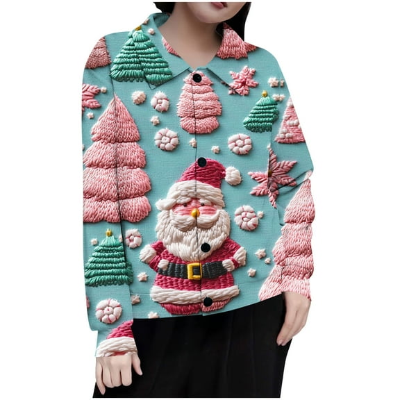Fall Saving Talove Long Sleeve Shirts for Women Funny Graphic Sweatshirt Fall Fashion Must Haves Dressy Casual Business Blouses Womens Tops Casual Loose Fit Christmas Shirts