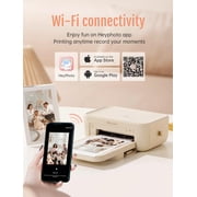 Restored HPRT Photo Printer 4x6,+20 Sheets&1ribbon,Wi-Fi Wireless Instant Picture Printer for iPhone, Android, Smartphone, Thermal Dye-Sublimation, AR Video Printing,Portable Photo Printers,Beige