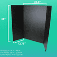 thumbnail image 2 of 36” x 48” Project Boards for Presentations, Science Fair, School Projects, Event Displays and Trifold Picture Board,Black - 10 Pack, 2 of 4