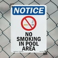thumbnail image 4 of No Smoking In Pool Area OSHA Notice Rigid Plastic Sign 14 Inch x 10 Inch - 10 Pack, 4 of 8